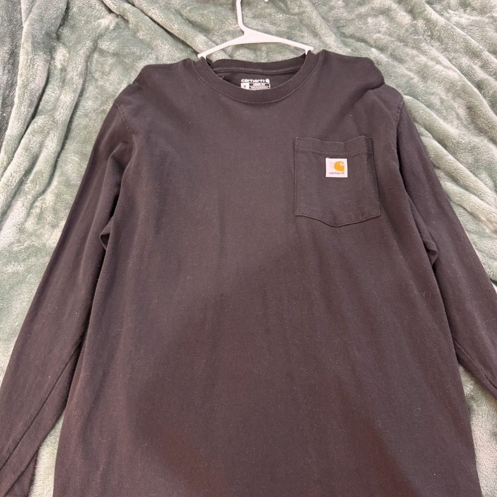 Carhartt Black Pocket Long Sleeve Tee